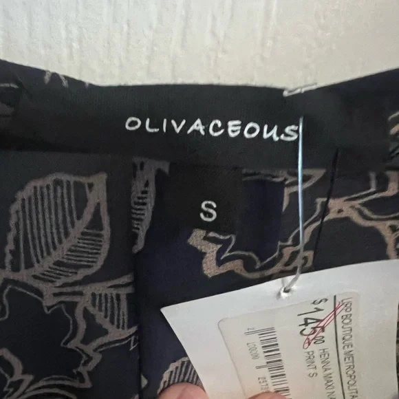 Boho Luxe Maxi Wrap Dress – Sheer Navy with Earth Tones – $128 Retail- Small - Picture 5 of 7